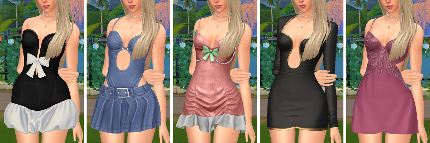 My Favourite Sims 4 CC Mini Dress Finds untitled design